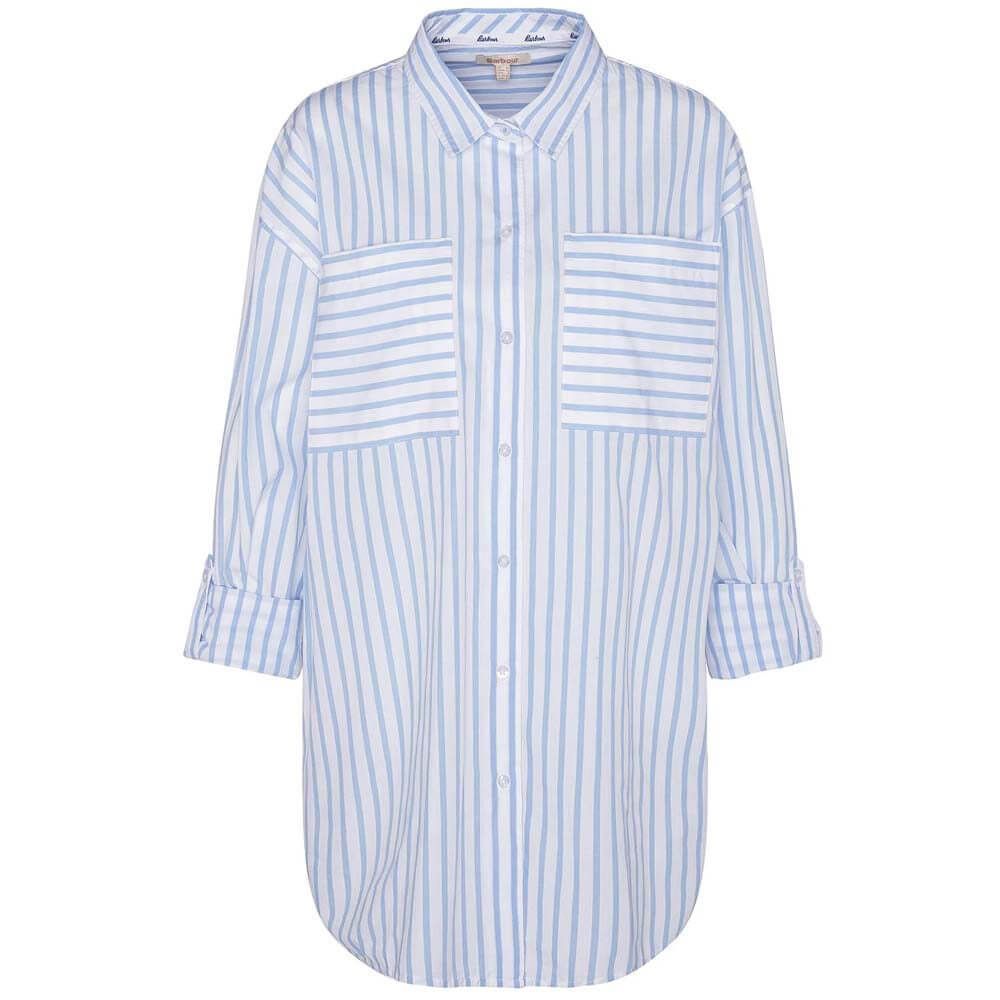 Barbour Nicola Striped Relaxed Long-Sleeved Shirt